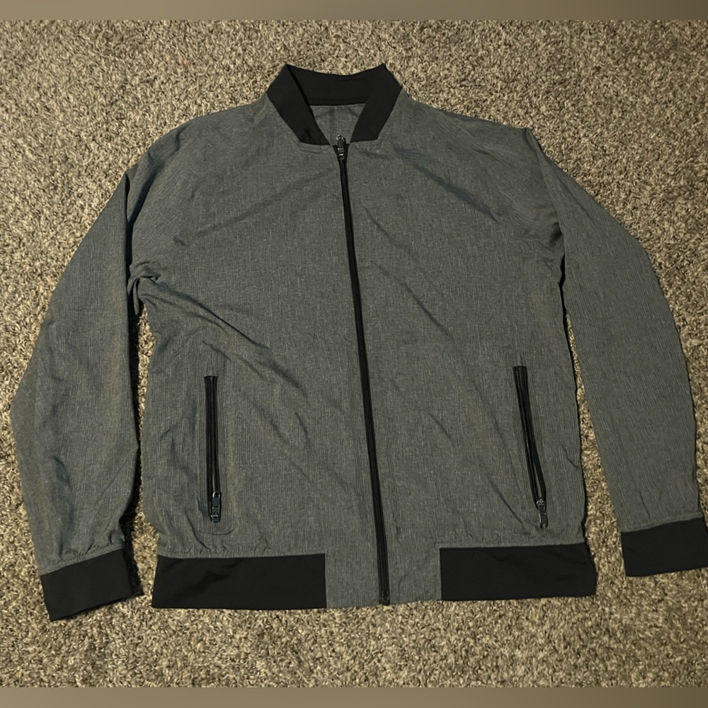 Lululemon Athletica Gray Bomber Jacket